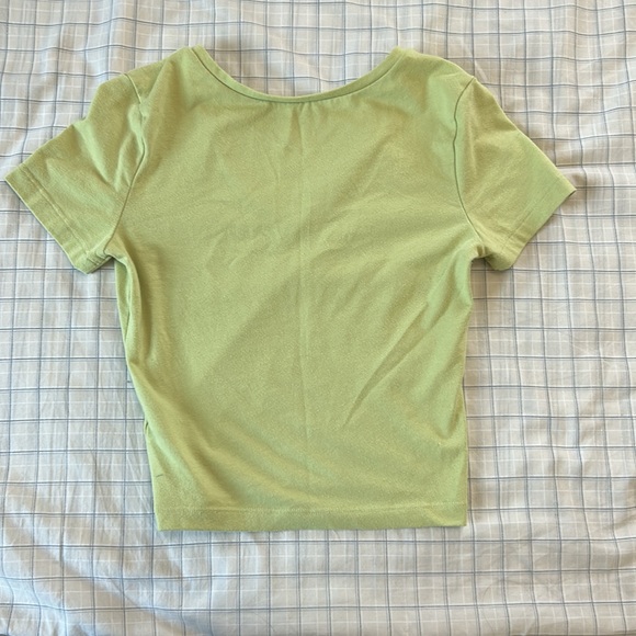 Lime Green Crop Top - Picture 2 of 4